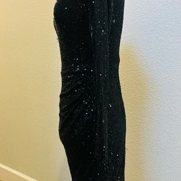 B.Smart Sequined Black Cocktail Dress. Size 3. - Picture 6 of 8